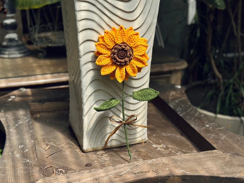 Sunflower weaving material package DIY material including video birthday gift graduation gift gift giving - Knitting, Embroidery, Felted Wool & Sewing - Cotton & Hemp 