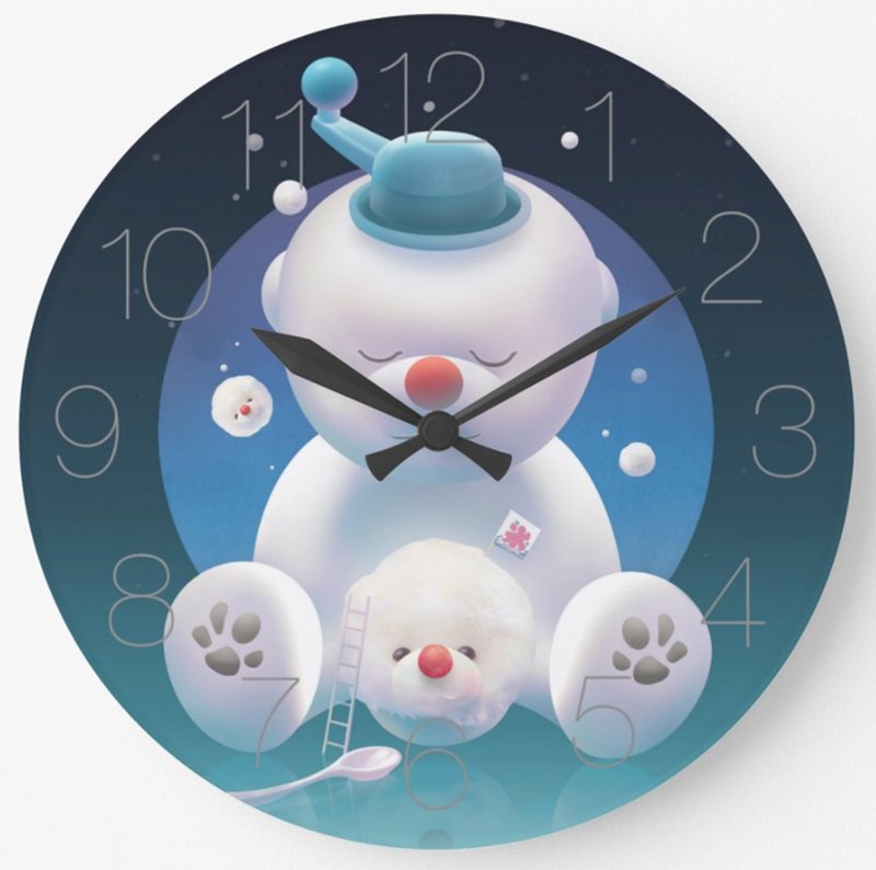 小鐵君掛鐘/ 比熊製冰機+狗狗票卡包/ 2件組合 - 時鐘/鬧鐘 - 壓克力 