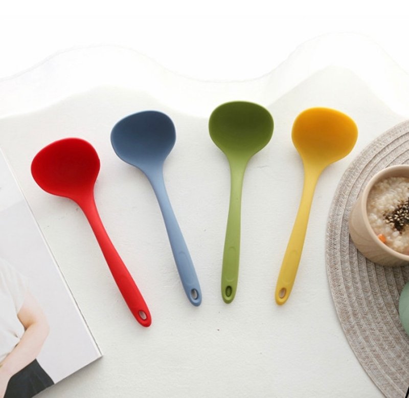 MODU'I Platinum Silicone Soup Spoon - Ladles & Spatulas - Silicone Multicolor