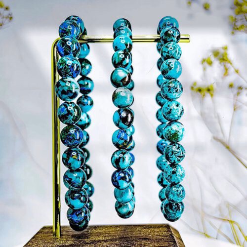 無盡迴圈 Infinity Loop 水晶嚴選 【美國鳳凰松石】入門款/高品 矽孔雀石水晶手鍊