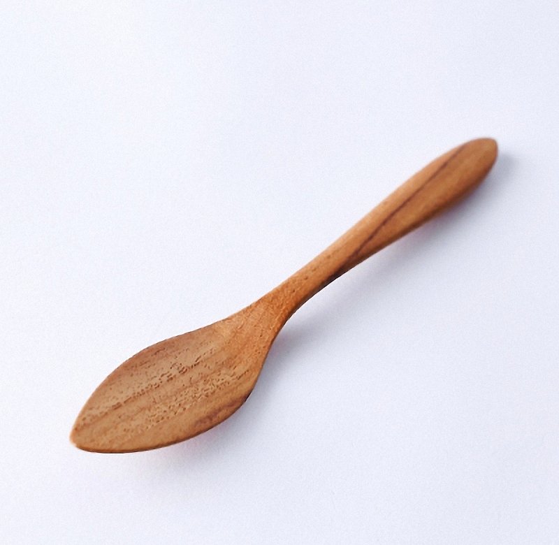 チークの木ロータスクリームナイフ - 調理器具 - 木製 ブラウン