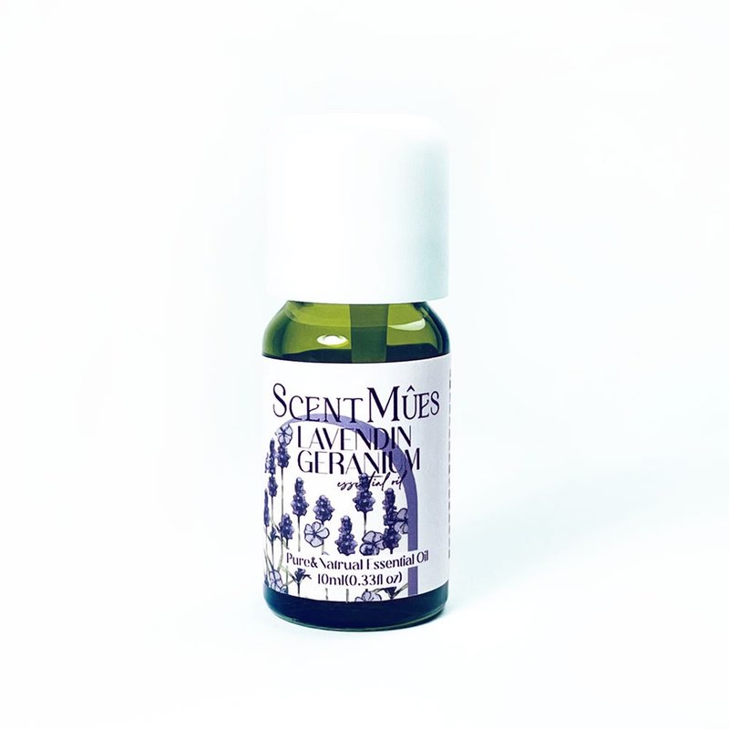 光影系列 薰衣草天竺葵純精油  10ml (優雅清新花香) 2in1 - 香氛/精油/擴香 - 精油 紫色