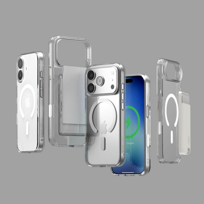 elago iPhone 17/Air/Pro/Pro Max 磁吸防摔邊框Hybrid透明手機殼 - 手機殼/手機套 - 其他材質 透明