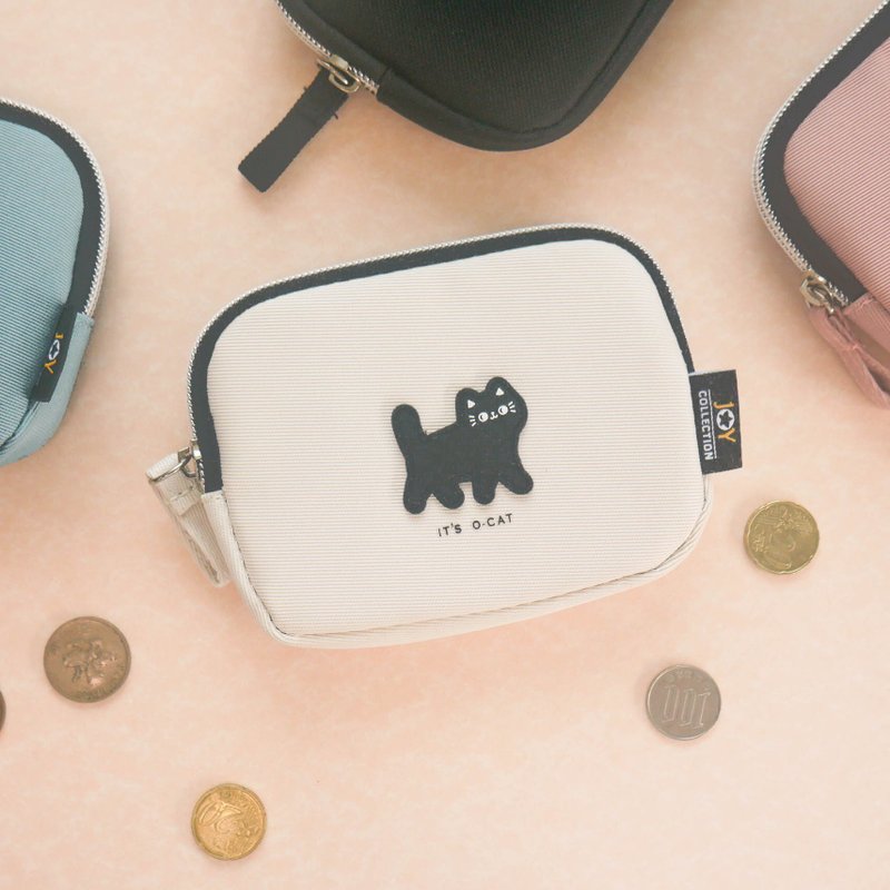 O-CAT－Cat drip generous coin purse - กระเป๋าสตางค์ - ไนลอน 