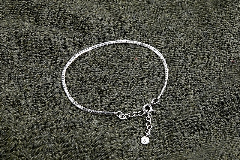 thin cuban bracelet - Bracelets - Sterling Silver Silver