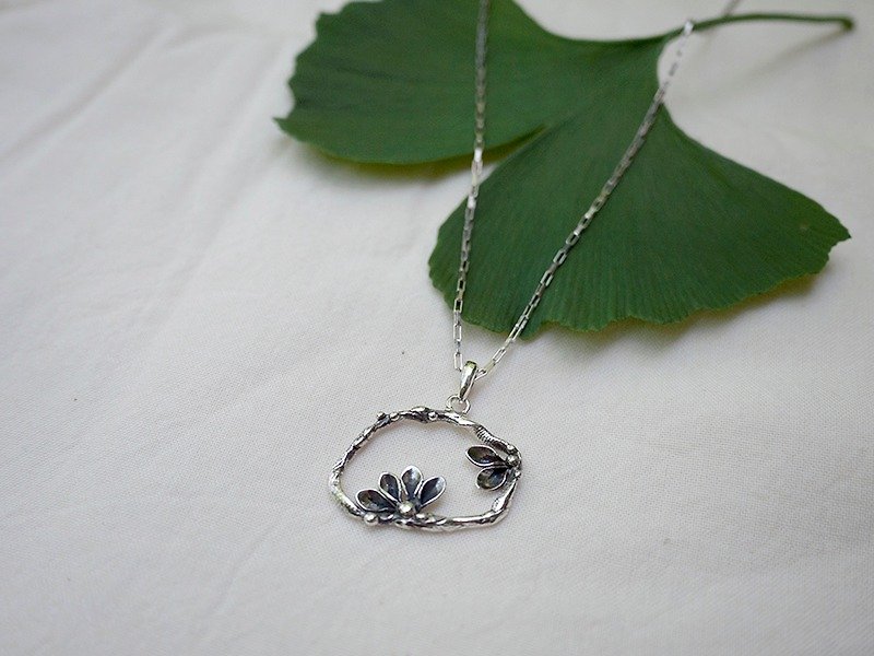 "Fern" Part 2 / Forest Department / Handmade Sterling Silver Pendant - Necklaces - Other Metals Green
