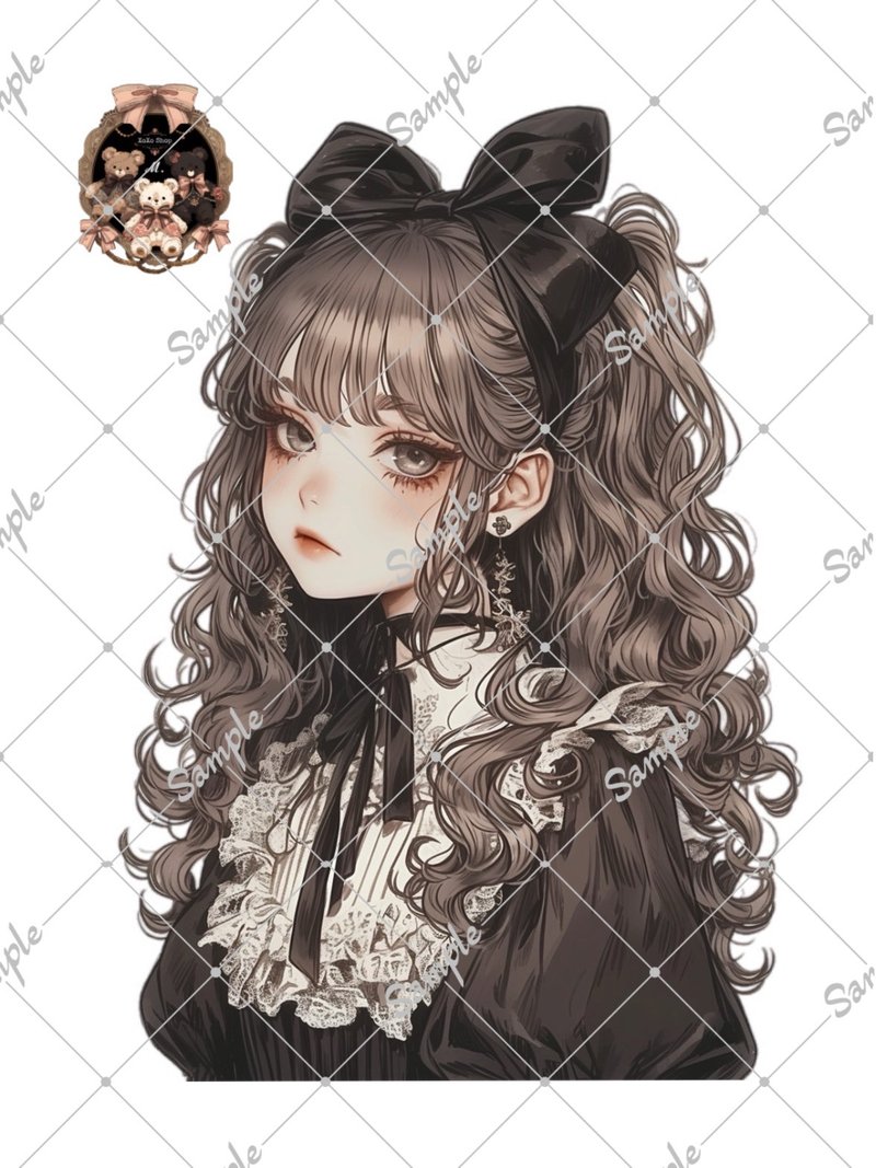 オリジナル人物ステッカー - 貼紙 - 紙 