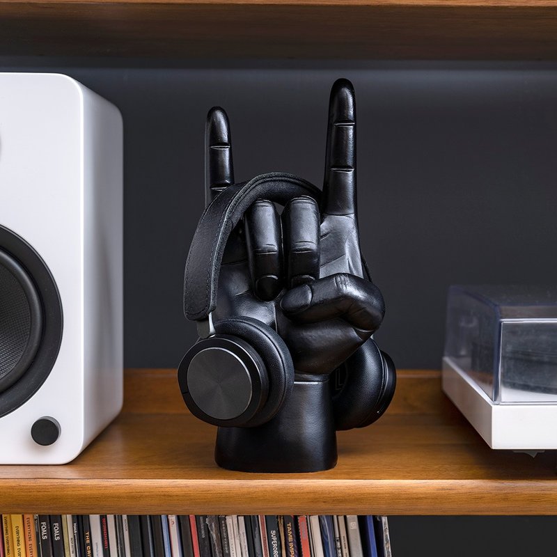 Luckies - Rock On Headphone Stand- Black - Items for Display - Plastic Black