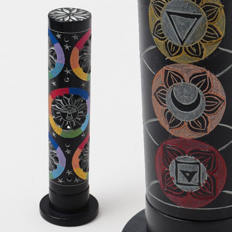 [Popular Pre-order] Unique Chakra, Solar Calming Cylinder Incense Stand (2 styles) IDMP2816-18 - น้ำหอม - วัสดุอื่นๆ หลากหลายสี