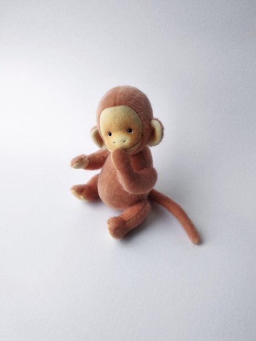 lana_teddy_art 橙色猴子毛絨玩具