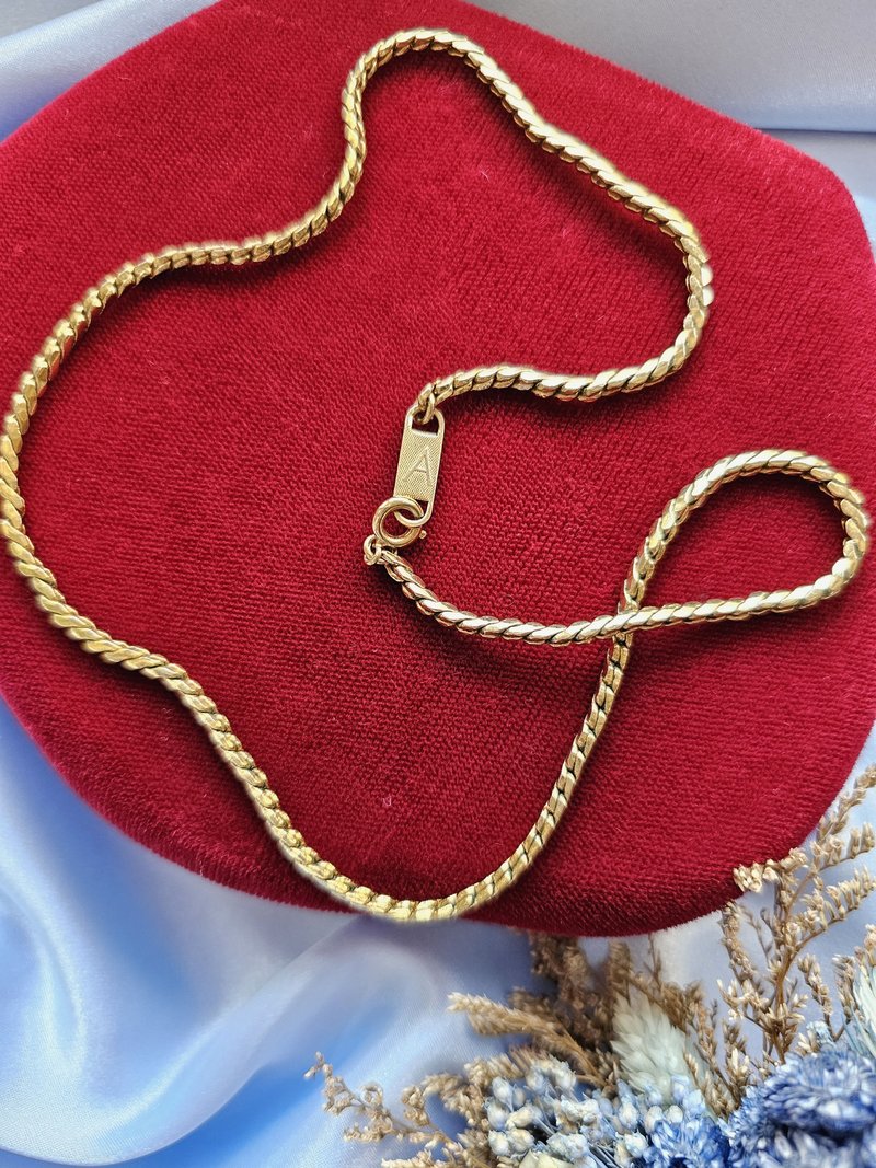 美國西洋古董飾品 / Amway波浪S型個性項鍊/懷錶鍊 - 項鍊 - 其他金屬 