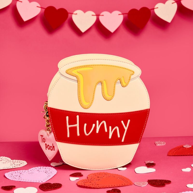 Loungefly 迪士尼小熊維尼蜜糖罐斜孭袋 - 側背包/斜孭袋 - 其他人造纖維 