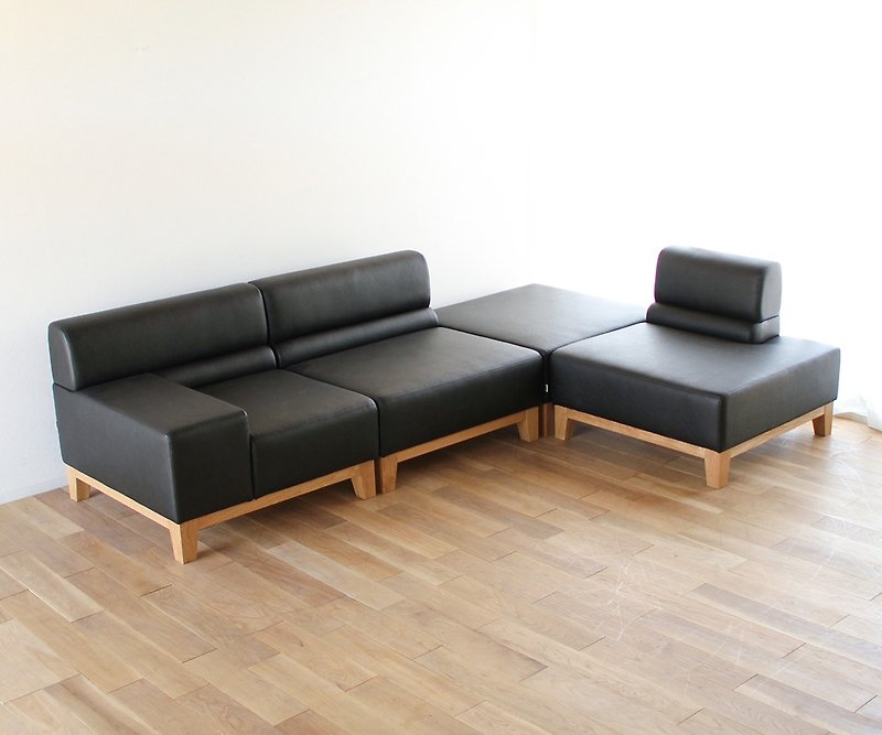 Asahikawa Furniture Miyata Sangyo FACADE MINI - เก้าอี้โซฟา - ไม้ สีนำ้ตาล