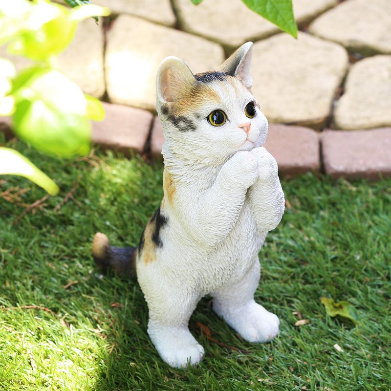 デバリエ ca76m【正規品】猫の置物 三毛猫 レジン製 ギフト かわいい 誕生日プレゼント - 置物 - レジン ブラウン