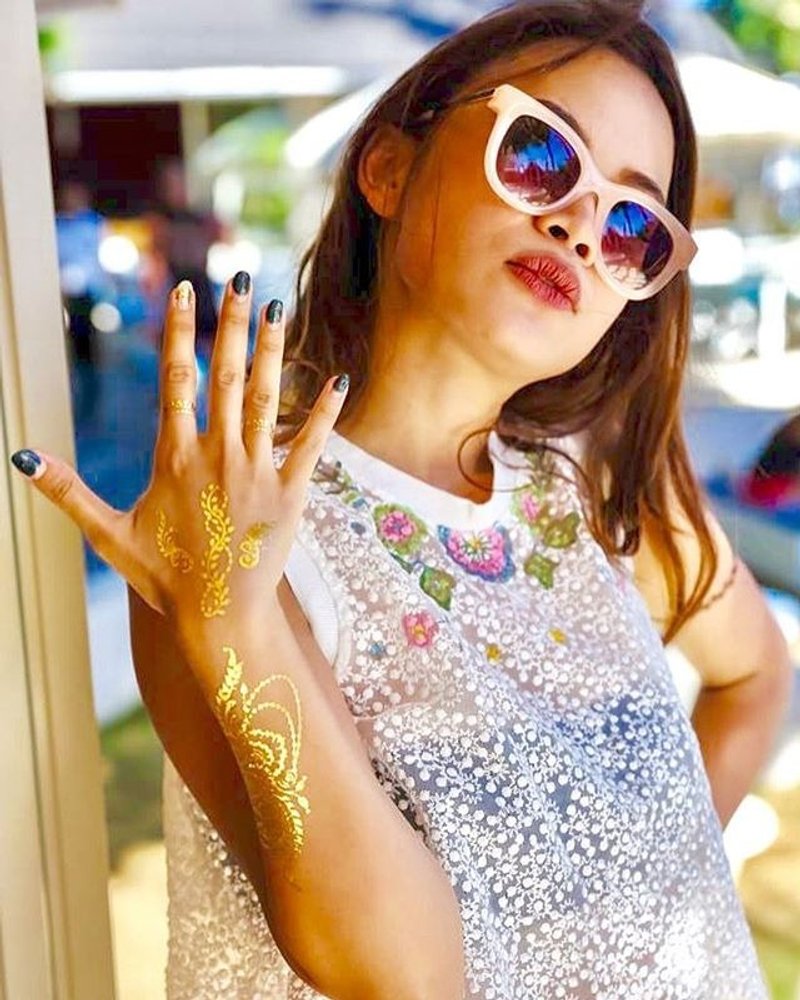 Henna tattoo stickers temporary tattoos flashtattoos - 紋身貼紙/刺青貼紙 - 紙 銀色
