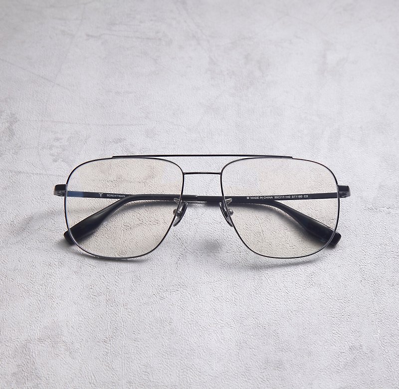 American parallel bars pilot retro titanium frame - Glasses & Frames - Precious Metals Gray