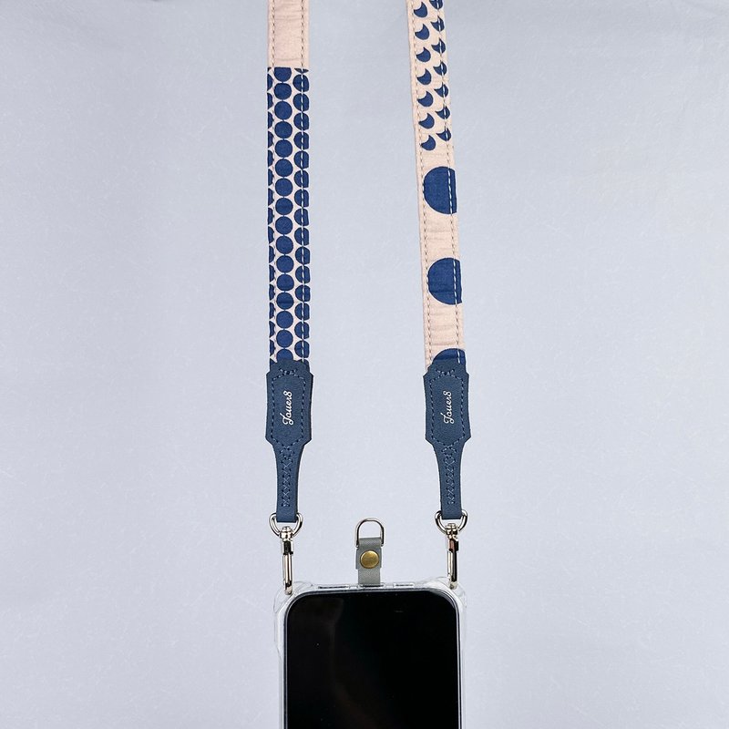 Double buckle strap - comfortable 1.8cm - crescent moon - Lanyards & Straps - Other Materials Multicolor