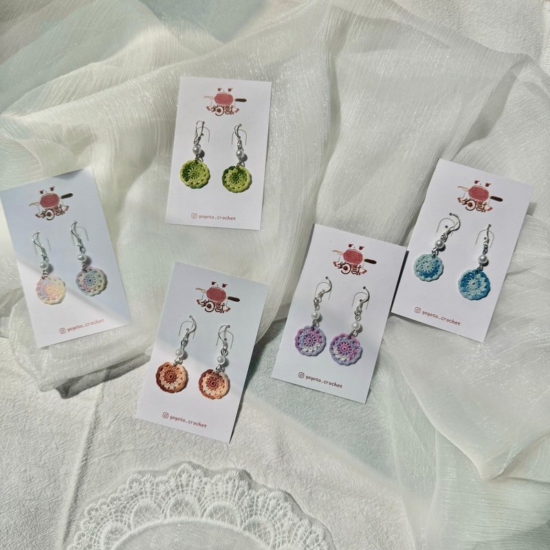 micro hook earrings - ต่างหู - ไฟเบอร์อื่นๆ 