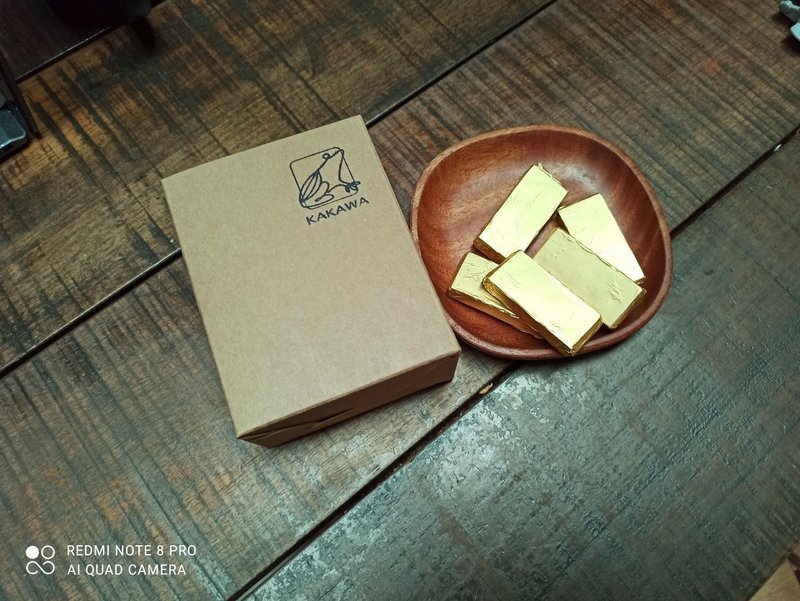 KAKAWA獨家純巧克力堅果_原豆研磨蒙迪歐NT500 純純嚐鮮中 - 巧克力 - 其他材質 黃色
