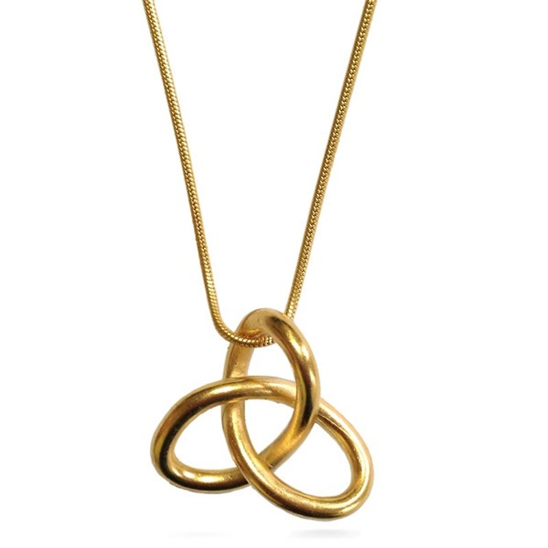 Goldium Knot Necklace - Necklaces - Other Metals Gold