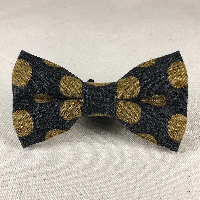 Mr.Tie 手工縫製領結 Hand Made Bow Tie 編號142 - 領呔/呔夾 - 棉．麻 橘色