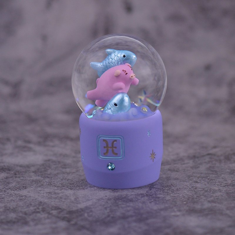 Cute Constellation Series - Pisces Crystal Ball Decoration Home Decoration Birthday Valentine's Day Gift Constellation - Items for Display - Glass 