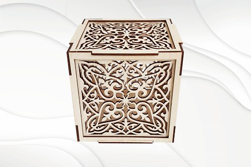 VectorBY Gift jewelry box svg dxf files for laser cut. Design laser cutting.