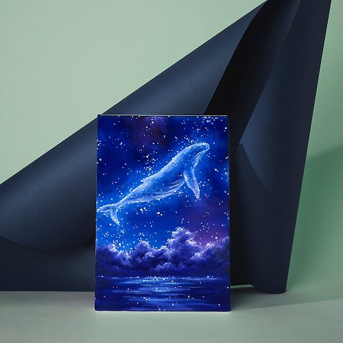 32畫 【體驗】台中油畫體驗課程/藍鯨之夏/台中畫室