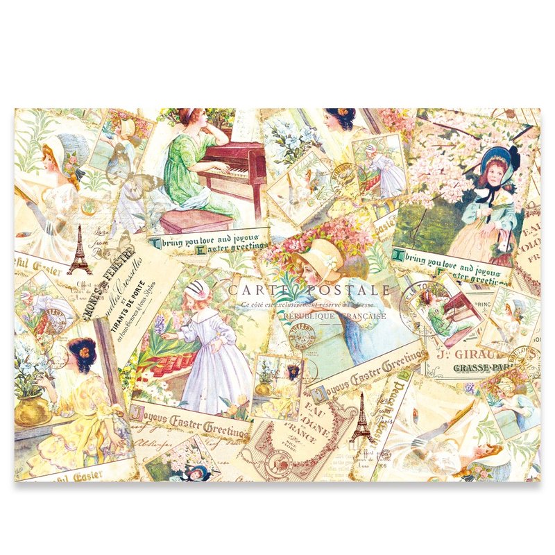 Cloche Wrapping Paper / Scrapbook Paper / 25sheet A4 size - 其他 - 紙 