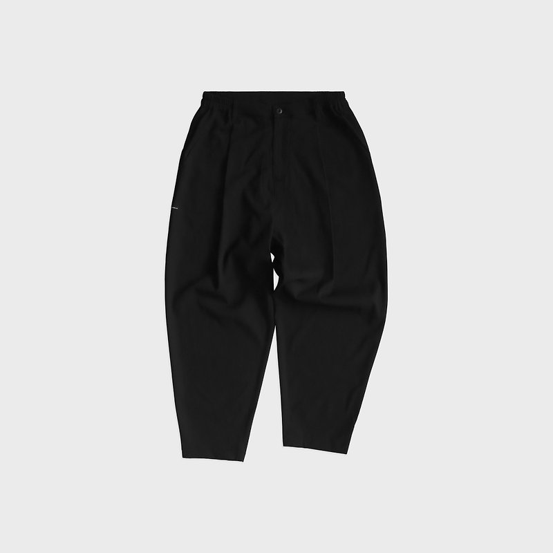 DYCTEAM - RePET Ankle length pants (black) - 工裝褲/長褲/牛仔褲 - 其他材質 黑色