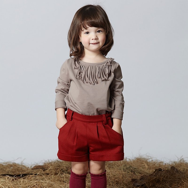 Ángeles-經典打折毛料短褲 (2-6歲) - 其他 - 羊毛 