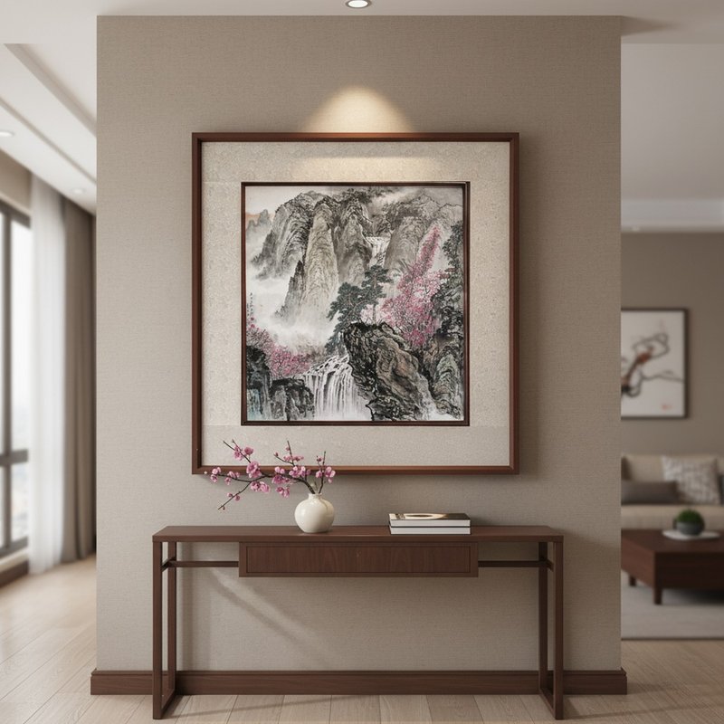 蒼蘚千年紛繪傳 水墨原作 生宣紙 山水掛畫 - 海報/掛畫/掛布 - 紙 