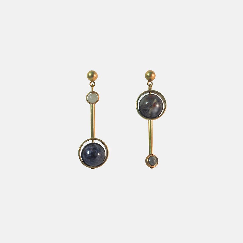 Unbalanced ' Raindrop Earrings - Earrings & Clip-ons - Gemstone Gold