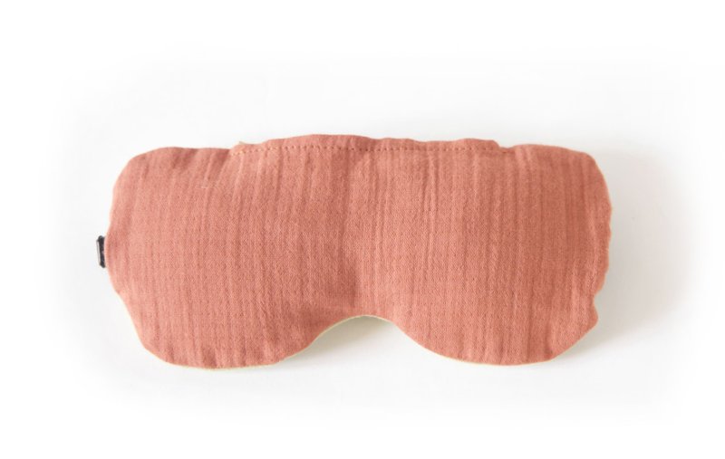 Sacred Wood Lavender Fragrance Eye Mask – Warm Orange Physical Hot and Cold Compression | Repeated Use | Sleep Aid | Release Intraocular Pressure - Eye Masks - Cotton & Hemp 