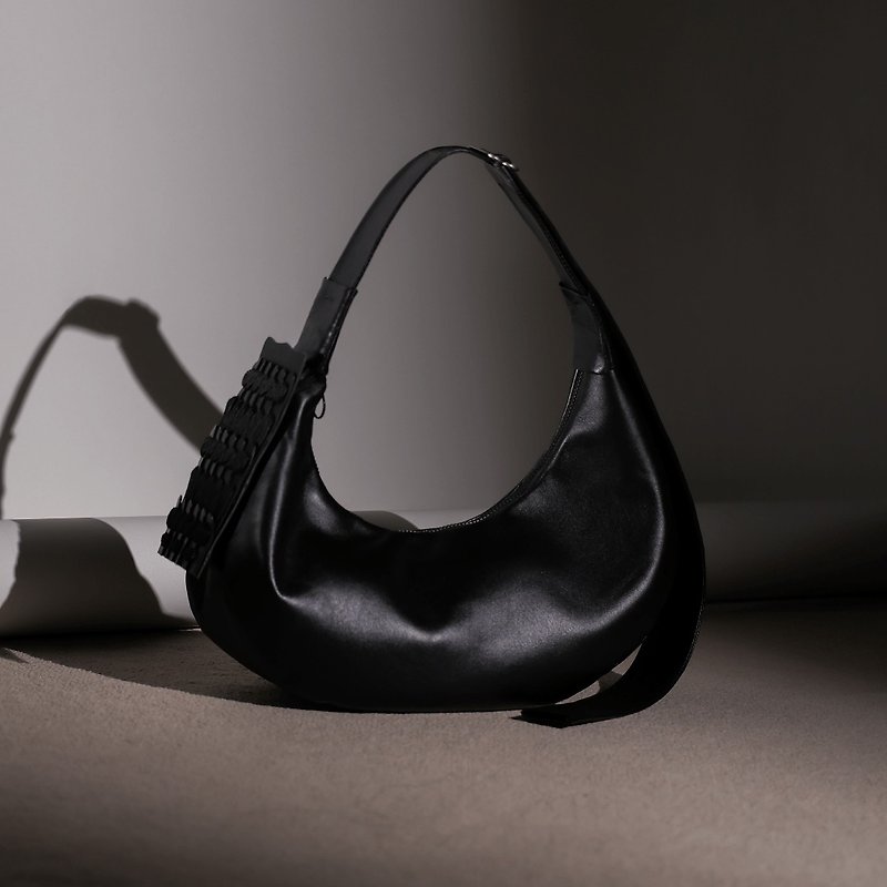 Helmet Hobo bag L (light) - Handbags & Totes - Genuine Leather 