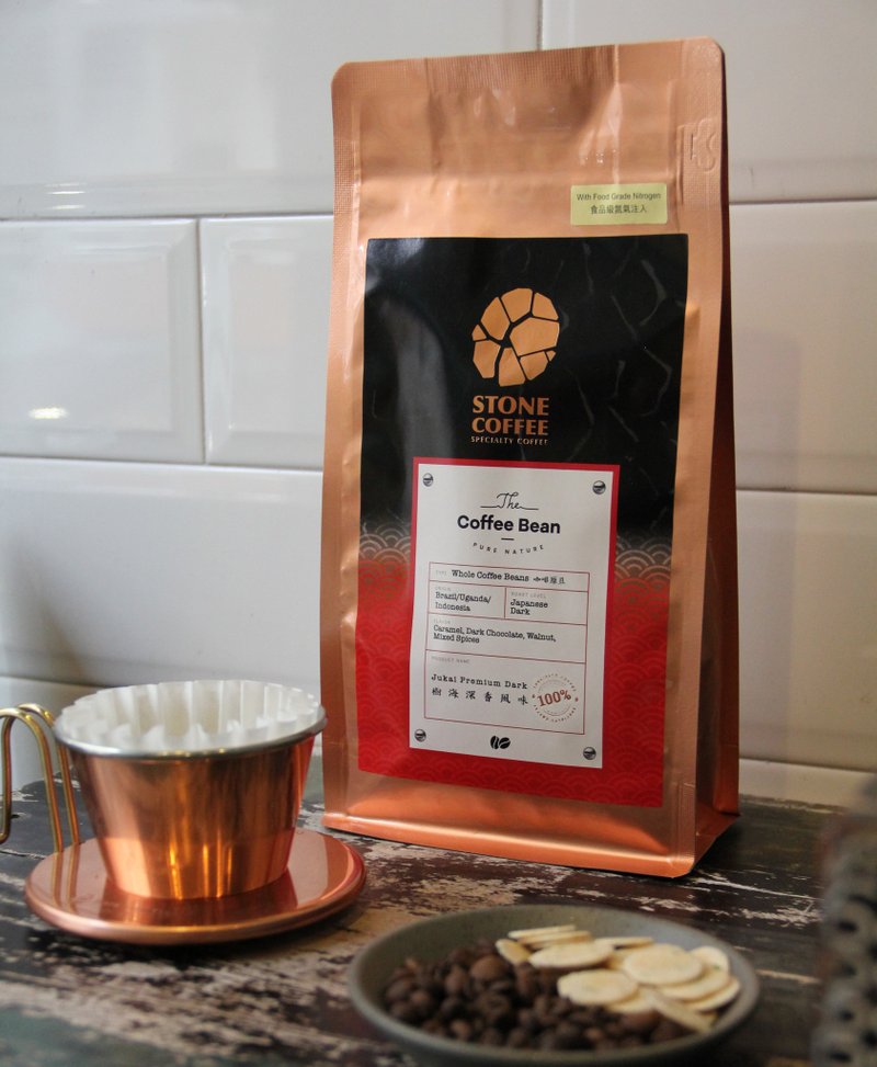 STONE COFFEE - JUKAI PREMIUM DARK JAPANESE DARK ROAST COFFEE BEAN - กาแฟ - วัสดุอื่นๆ สีแดง