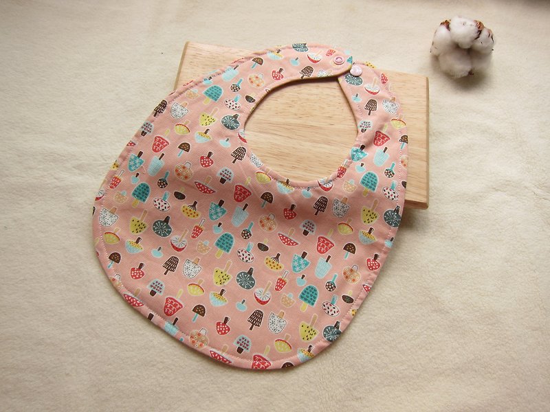 アリス色のキノコの開花 - 幼児赤ちゃんの綿ビブ、よだれかけ（ピンク） - スタイ - その他の素材 多色