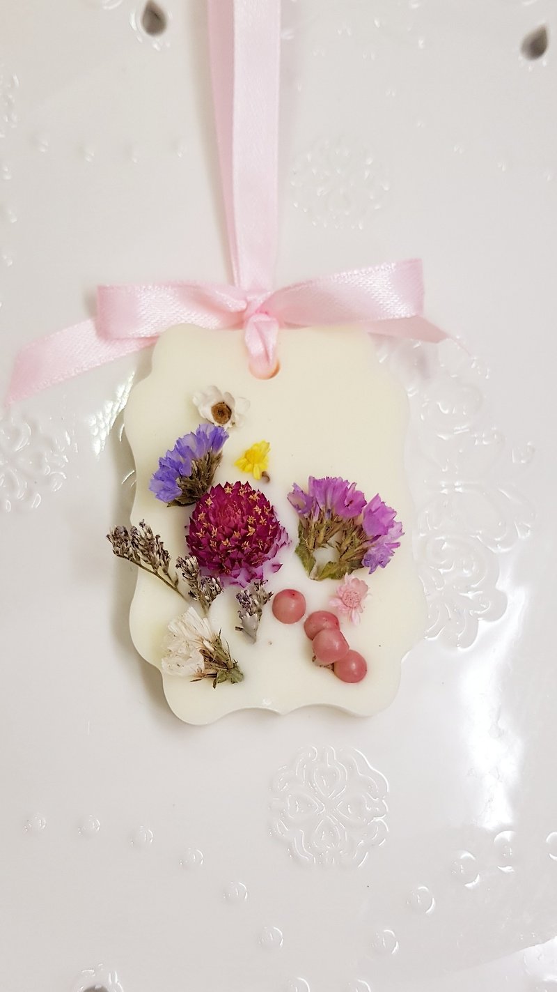 [MissFeng] Handmade Verbena Condensed Wax Tablets - Dry Flowers - Fragrance Bricks - Valentine's Day Gifts - น้ำหอม - ขี้ผึ้ง 