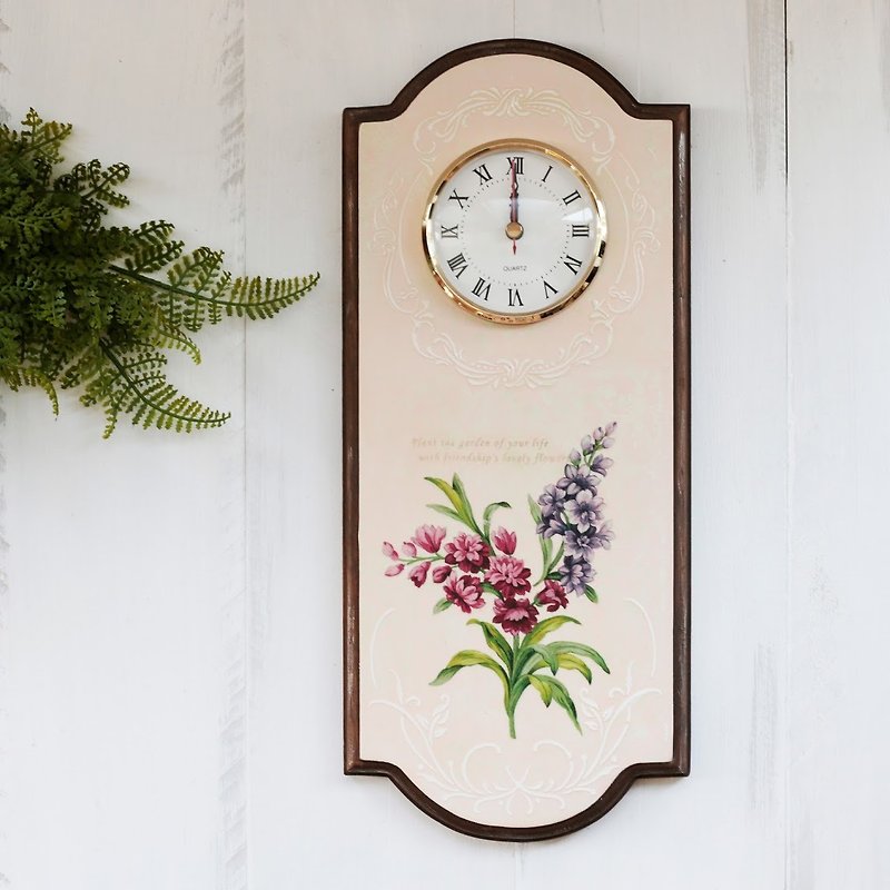 Japanese Happy Wood Wall Clock - นาฬิกา - ไม้ 