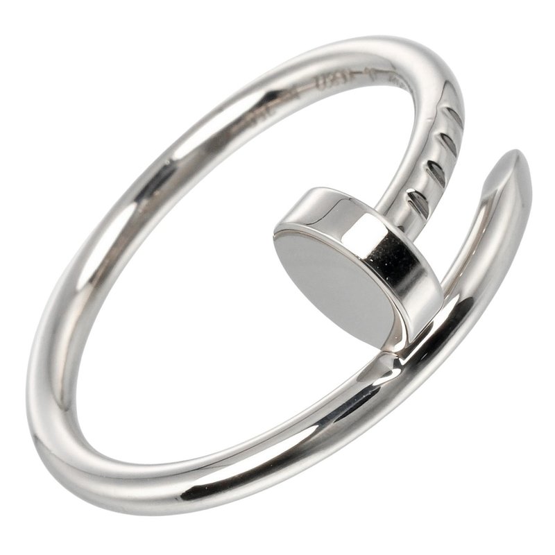 【日本直送】カルティエ CARTIER ジュストアンクル 6号 リング・指輪 K18WG 約3.27g レディース【中古】 - 戒指 - 貴金屬 銀色