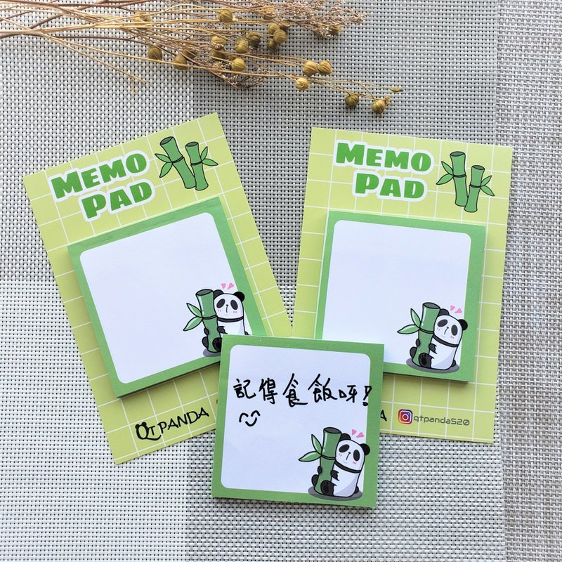 Panda Memo Pad - กระดาษโน้ต - กระดาษ หลากหลายสี