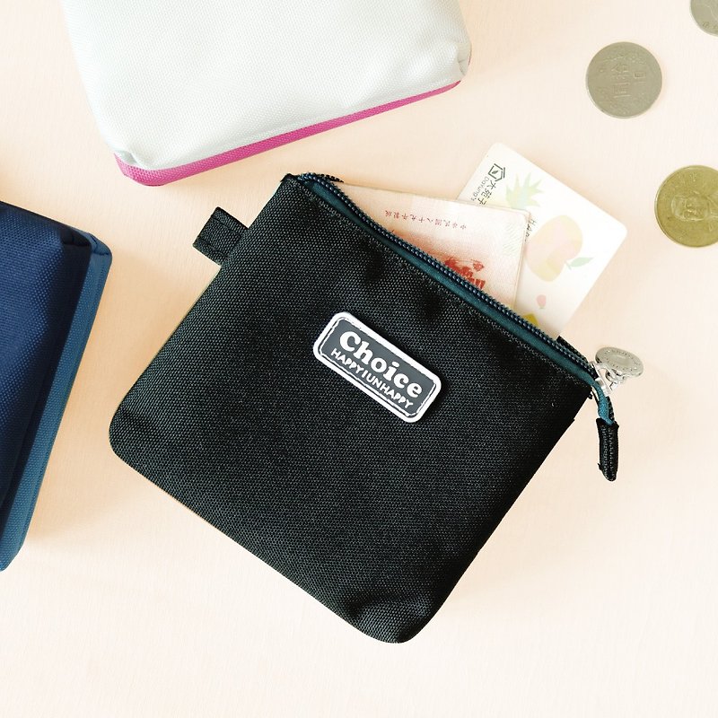 Ching Ching X CHOICE series CBG-375 simple plain double coin purse - Coin Purses - Other Materials 
