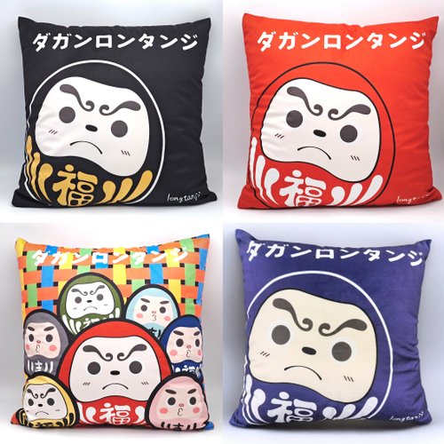 達岡隆探吉販売舖 ☻ Longtanji 隆探吉/福神方形抱枕/含枕芯 抱枕 靠枕 腰靠 枕頭