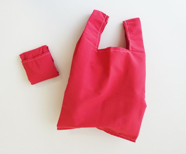 Red Plastic Shopping Bags - Small