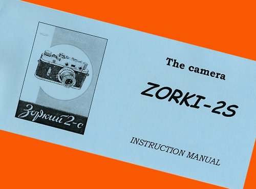 geokubanoid ENGLISH MANUAL for ZORKI-2S USSR Leica copy 35mm film camera INSTRUCTION BOOKLET