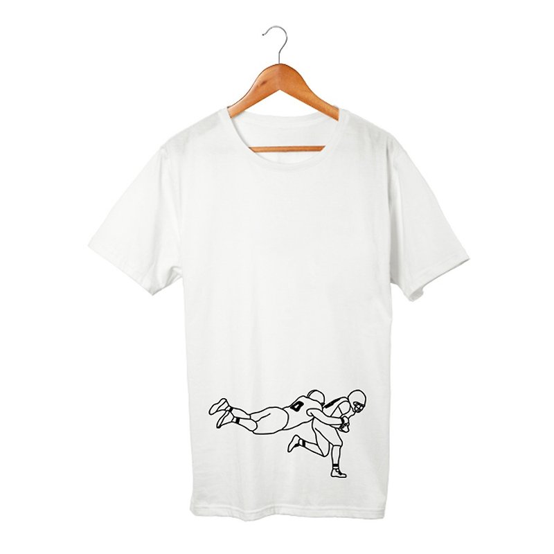 アメフト #3 Tシャツ - Tシャツ メンズ - コットン・麻 ホワイト