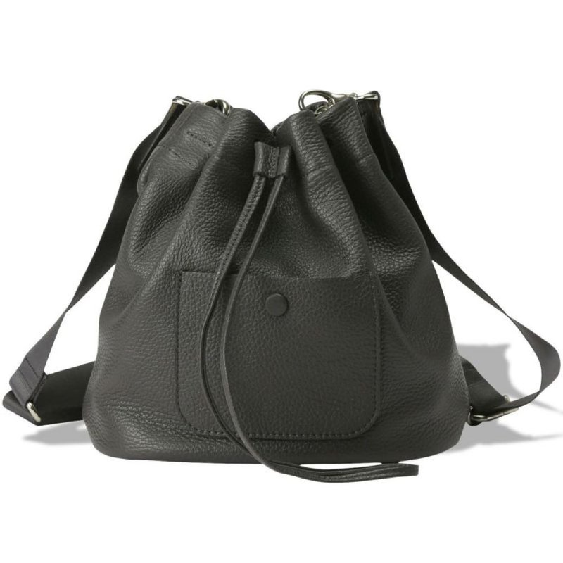 Japanese Toyooka itten-itten shoulder bag dark gray - Messenger Bags & Sling Bags - Other Materials 