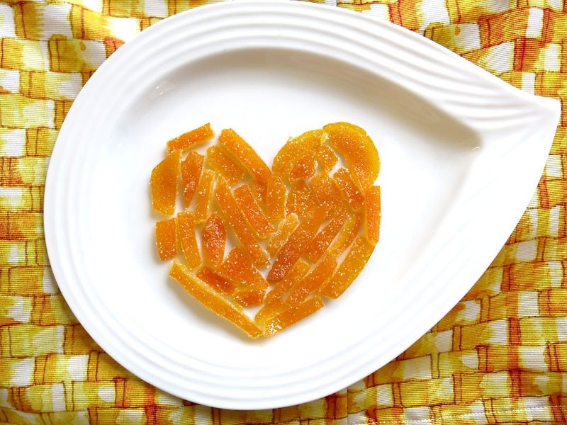 Happy Fruit Shop - Happy Sweet Orange Peel Sharing Package - ผลไม้อบแห้ง - อาหารสด สีส้ม