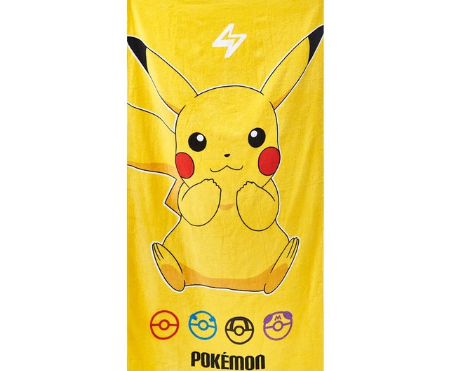 ONEDERワンダ】ポケットモンスター ピカチュウ 純綿キッズタオル