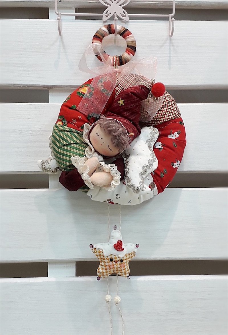 クリスマスエンジェルの装飾品 - 置物 - コットン・麻 多色